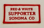 406-Patch - Sonoma County Red & White Supporter Patch